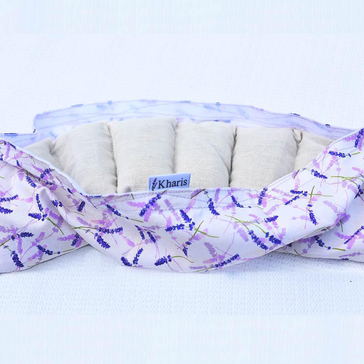 Lavender Neck Wrap calm and comfort - lavender buds and flaxseed