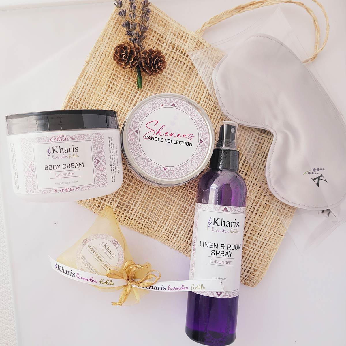 Self-Care with Lavender / Spa-at-Home Gift Set - Kharislavender