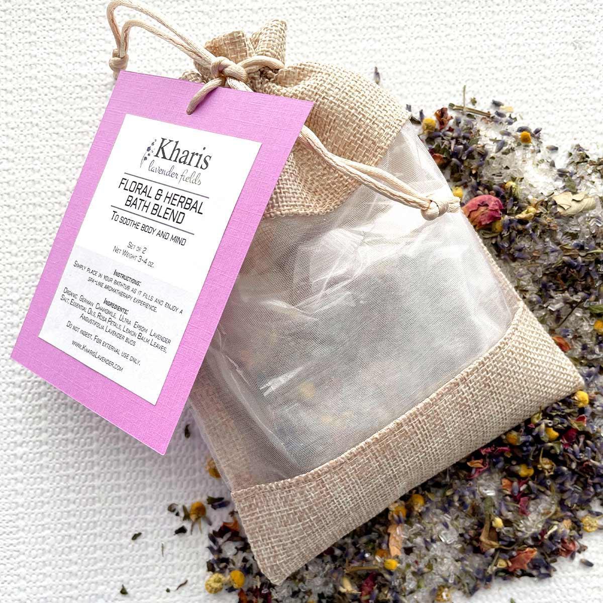 Floral + Herbal Bath Blend - Kharislavender
