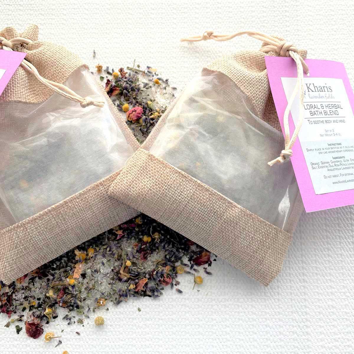Floral + Herbal Bath Blend - Kharislavender