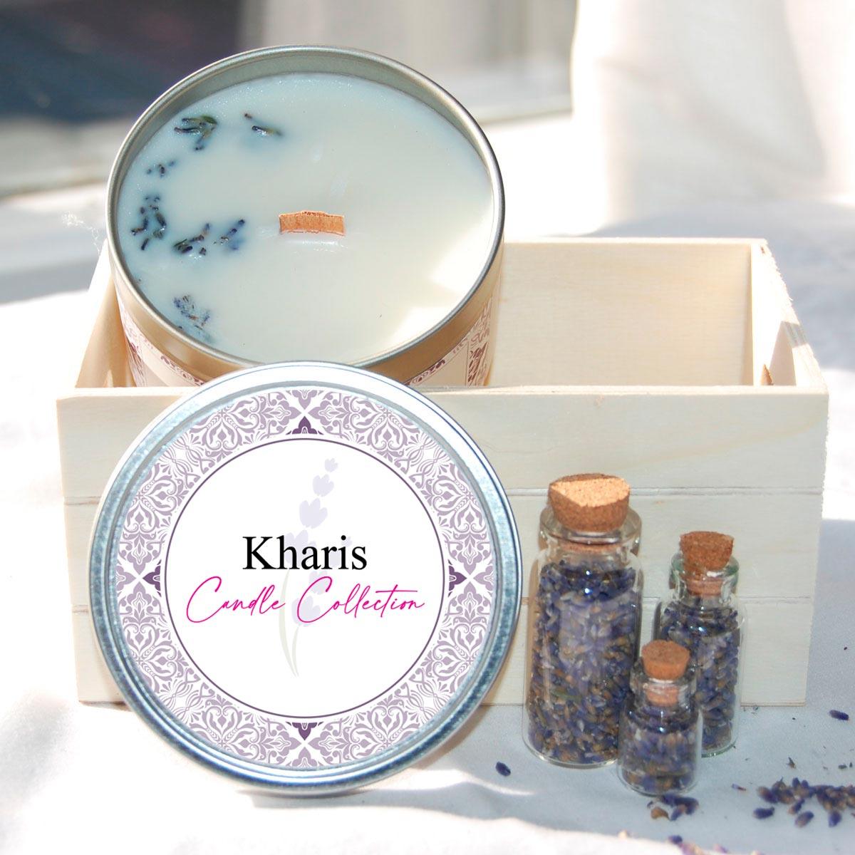 Lavender + Rose Candle - Kharislavender